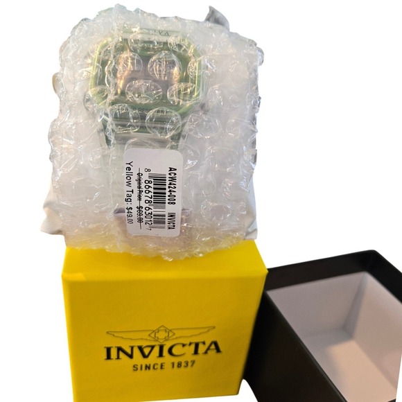 Activa by Invicta Digital Watch ACW424-008 Clear Green Resin Sport 30M New - Picture 7 of 7